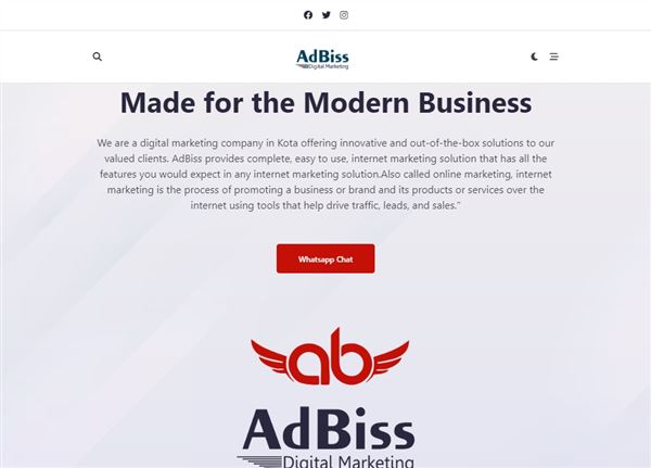 Adbiss Digital Marketing Company In Kota || Social Media Agency | Brand Advertising